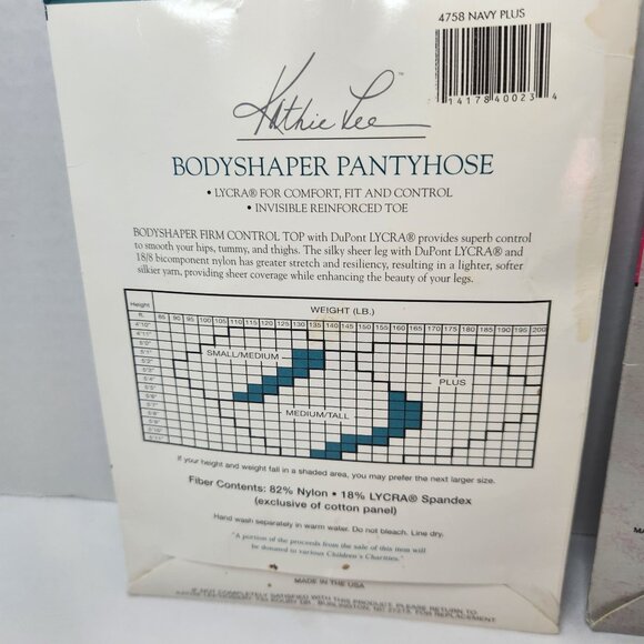 Vintage Panty Hose New in the package Plus Size 160-185 lbs - Picture 9 of 12